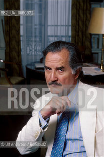 Mexican writer Carlos Fuentes with wife Silvia. Paris, June 3, 1986 - ©Ulf Andersen/Rosebud2