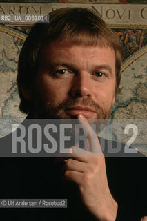 Norwegian writer Jostein Gaarder. Paris, March 17, 1995 - ©Ulf Andersen/Rosebud2