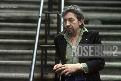 French singer Serge Gainsbourg. Paris, April 18, 1980 - ©Ulf Andersen/Rosebud2