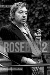 French singer Serge Gainsbourg. Paris, April 18, 1980 - ©Ulf Andersen/Rosebud2