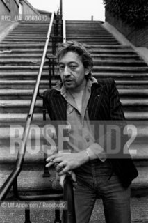 French singer Serge Gainsbourg. Paris, April 18, 1980 - ©Ulf Andersen/Rosebud2