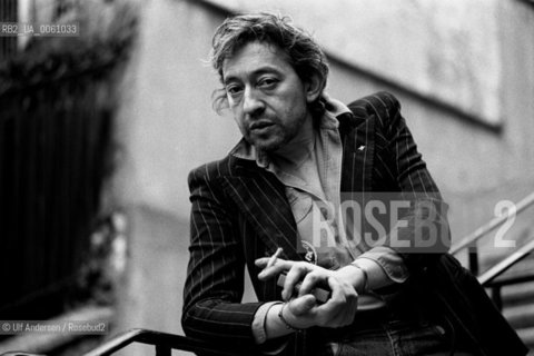 French singer Serge Gainsbourg. Paris, April 18, 1980 - ©Ulf Andersen/Rosebud2