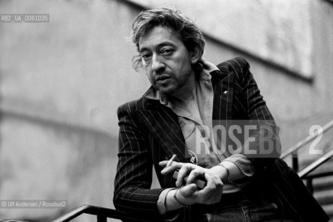 French singer Serge Gainsbourg. Paris, April 18, 1980 - ©Ulf Andersen/Rosebud2