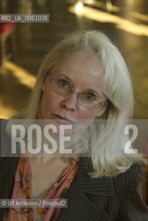 American writer Mary Gaitskill. Paris, September 27, 2008 - ©Ulf Andersen/Rosebud2