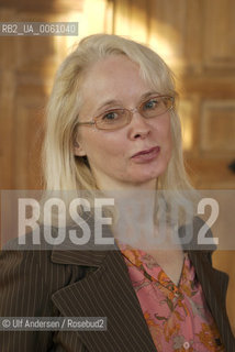 American writer Mary Gaitskill. Paris, September 27, 2008 - ©Ulf Andersen/Rosebud2