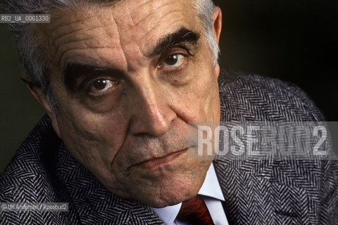 French philosopher René Girard. Paris, september 20, 1990 - ©Ulf Andersen/Rosebud2