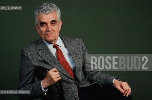 French philosopher René Girard. Paris, september 20, 1990 - ©Ulf Andersen/Rosebud2