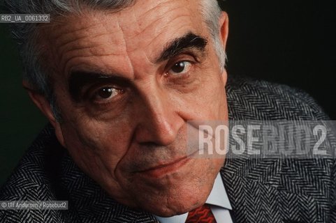 French philosopher René Girard. Paris, september 20, 1990 - ©Ulf Andersen/Rosebud2