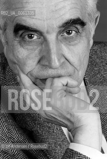 French philosopher René Girard. Paris, september 20, 1990 - ©Ulf Andersen/Rosebud2