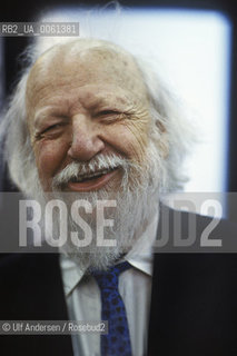 English writer William Golding. Paris, April 17, 1988 - ©Ulf Andersen/Rosebud2