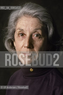 South African writer Nadine Gordimer. Paris, January 25, 1993 - ©Ulf Andersen/Rosebud2