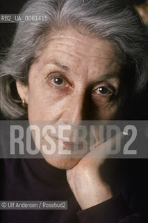 South African writer Nadine Gordimer. Paris, January 25, 1993 - ©Ulf Andersen/Rosebud2