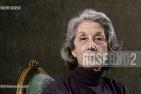 South African writer Nadine Gordimer. Paris, January 25, 1993 - ©Ulf Andersen/Rosebud2