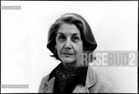 South African writer Nadine Gordimer. Paris, June 15, 1983 - ©Ulf Andersen/Rosebud2