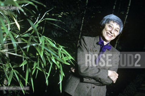 American writer Han Suyin. Paris, October 28, 1986 - ©Ulf Andersen/Rosebud2