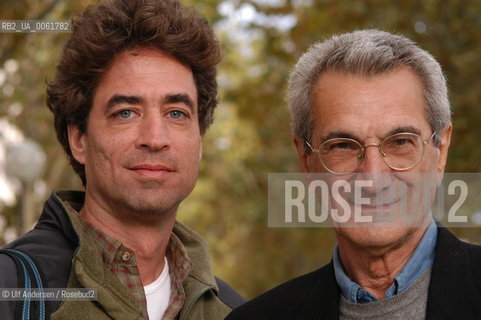 Michael Hardt et Toni Negri , American professor and Italian philosopher. Paris, October 14, 2004 - ©Ulf Andersen/Rosebud2