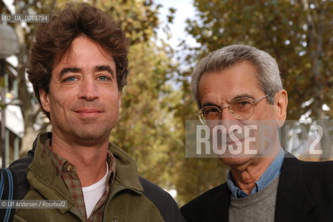 Michael Hardt et Toni Negri , American professor and Italian philosopher. Paris, October 14, 2004 - ©Ulf Andersen/Rosebud2