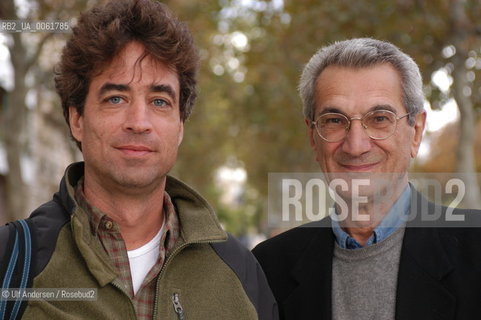 Michael Hardt et Toni Negri , American professor and Italian philosopher. Paris, October 14, 2004 - ©Ulf Andersen/Rosebud2