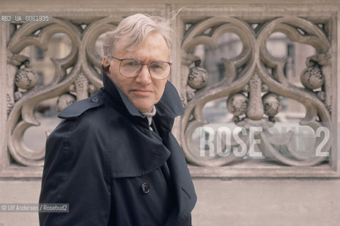 American writer John Hawkes. Paris, March 12, 1989 - ©Ulf Andersen/Rosebud2