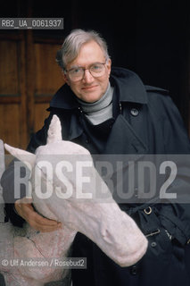 American writer John Hawkes. Paris, March 12, 1989 - ©Ulf Andersen/Rosebud2