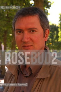 Spanish author Felipe Hernandez at book fair near Rouen. ©Ulf Andersen/Rosebud2