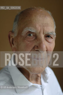 Stephane Hessel, former French diplomat, writer. Paris, June 1, 2010 - ©Ulf Andersen/Rosebud2