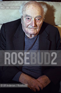 German politician and writer Stefan Heym. Berlin, January 27, 2001 - ©Ulf Andersen/Rosebud2