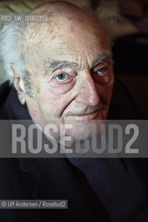 German politician and writer Stefan Heym. Berlin, January 27, 2001 - ©Ulf Andersen/Rosebud2