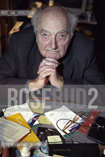 German politician and writer Stefan Heym. Berlin, January 27, 2001 - ©Ulf Andersen/Rosebud2