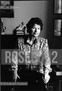 English crime novelist Phyllis Dorothy James, at home. London, March 30, 1987 - ©Ulf Andersen/Rosebud2