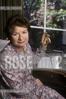 English crime novelist Phyllis Dorothy James, at home. London, March 30, 1987 - ©Ulf Andersen/Rosebud2