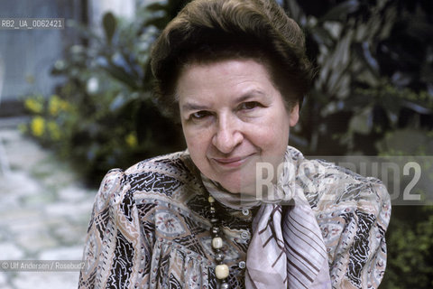 English writer Phyllis Dorothy James. Paris, July 6, 1987 - ©Ulf Andersen/Rosebud2