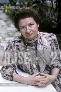 English writer Phyllis Dorothy James. Paris, July 6, 1987 - ©Ulf Andersen/Rosebud2