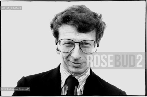 American writer Michael Korda. Paris, March 28, 1986 - ©Ulf Andersen/Rosebud2