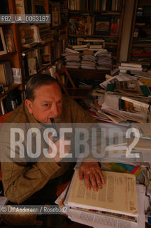 French historian Jacques Le Goff .Paris, February 3, 2004 - ©Ulf Andersen/Rosebud2