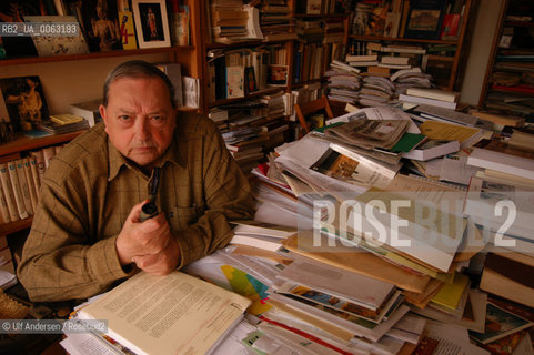 French historian Jacques Le Goff .Paris, February 3, 2004 - ©Ulf Andersen/Rosebud2