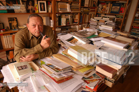 French historian Jacques Le Goff .Paris, February 3, 2004 - ©Ulf Andersen/Rosebud2