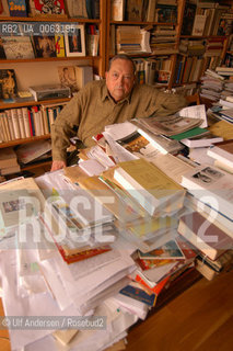 French historian Jacques Le Goff .Paris, February 3, 2004 - ©Ulf Andersen/Rosebud2