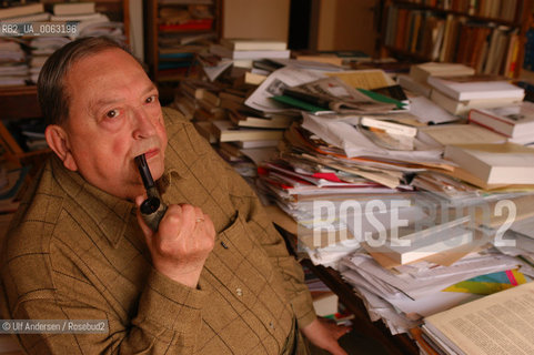 French historian Jacques Le Goff .Paris, February 3, 2004 - ©Ulf Andersen/Rosebud2