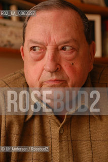 French historian Jacques Le Goff .Paris, February 3, 2004 - ©Ulf Andersen/Rosebud2