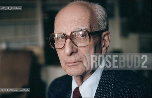 French anthroplologist Claude Levi Strauss. Paris, December 15, 1983 - ©Ulf Andersen/Rosebud2