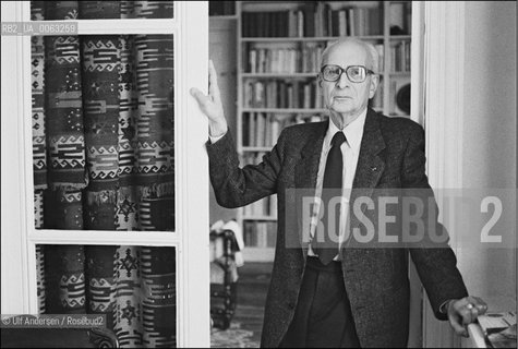 French anthroplologist Claude Levi Strauss. Paris, December 15, 1983 - ©Ulf Andersen/Rosebud2