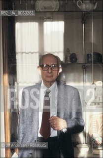 French anthroplologist Claude Levi Strauss. Paris, December 15, 1983 - ©Ulf Andersen/Rosebud2