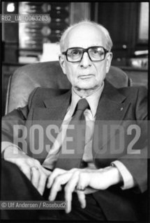 French anthropologist Claude Levi Strauss, in his office in College de France in Paris, May 10, 1979 - ©Ulf Andersen/Rosebud2