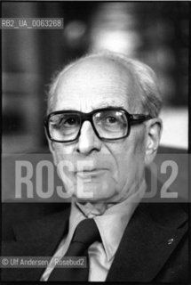 French anthropologist Claude Levi Strauss, in his office in College de France in Paris, May 10, 1979 - ©Ulf Andersen/Rosebud2