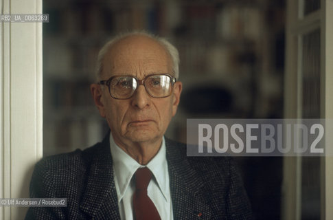 French anthroplologist Claude Levi Strauss. Paris, December 15, 1983 - ©Ulf Andersen/Rosebud2