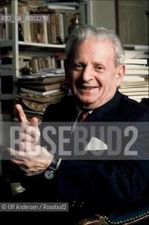 Emmanuel Levinas, author, at home in Paris. ©Ulf Andersen/Rosebud2