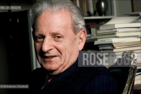 Emmanuel Levinas, author, at home in Paris. ©Ulf Andersen/Rosebud2