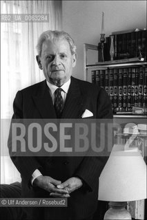 Emmanuel Levinas, author, at home in Paris. ©Ulf Andersen/Rosebud2