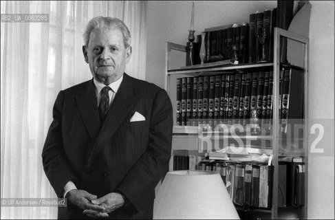 Emmanuel Levinas, author, at home in Paris. ©Ulf Andersen/Rosebud2